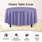 Exquisite Disposable Round Plastic Tablecloths – 12 Pack 84" Disposable Table Cloths – Indoor/Outdoor Party Tablecloth – Round Plastic Table Cover for Events & Party Supplies